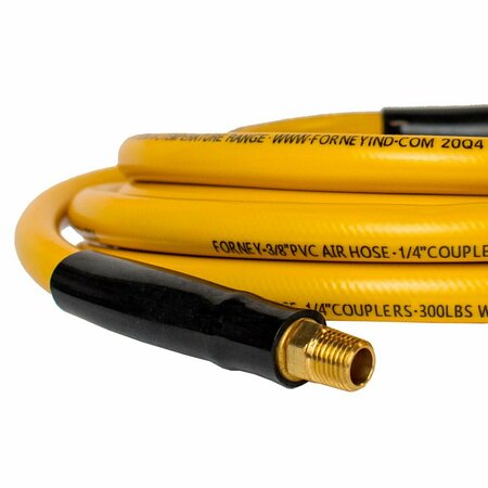 Forney PVC Air Hose, Yellow, 3/8 in x 25ft 75410